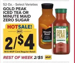 Food Lion Gold Peak Iced Tea or Minute Maid Zero Sugar offer