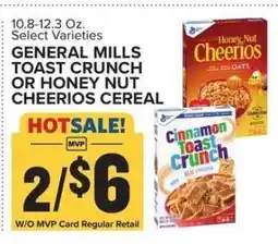 Food Lion General Mills Toast Crunch or Honey Nut Cheerios Cereal offer