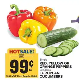 Food Lion Red, Yellow or Orange Peppers / European Cucumbers offer