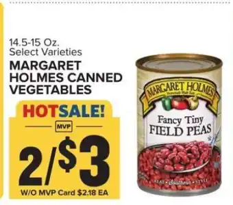 Food Lion Margaret Holmes Canned Vegetables offer