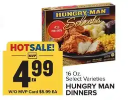 Food Lion Hungry-man Dinners offer