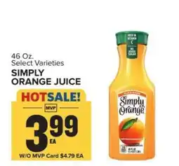 Food Lion Simply Orange Juice offer