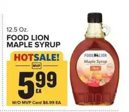 Food Lion FOOD LION MAPLE SYRUP offer
