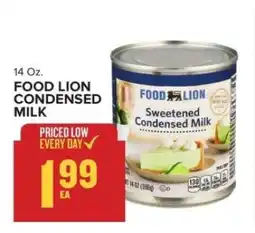Food Lion FOOD LION CONDENSED MILK offer