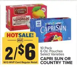 Food Lion Capri Sun or Country Time offer