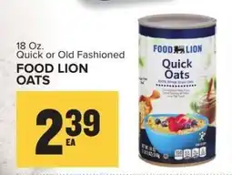 Food Lion FOOD LION OATS offer