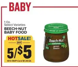 Food Lion Beech-Nut Baby Food offer