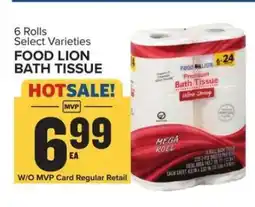 Food Lion FOOD LION BATH TISSUE offer