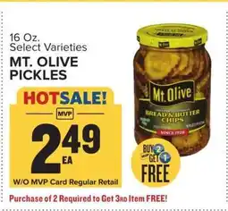 Food Lion Mt. Olive Pickles offer