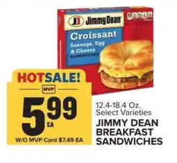 Food Lion Jimmy Dean Breakfast Sandwiches offer