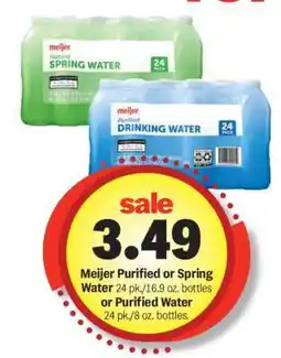 Meijer Meijer Purified or Spring Water offer