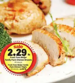 Meijer Fresh from Meijer Family Pack Chicken Breasts offer