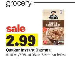 Meijer Quaker Instant Oatmeal offer