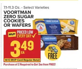 Food Lion VOORTMAN ZERO SUGAR COOKIES OR WAFERS offer