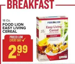 Food Lion FOOD LION EASY LIVING CEREAL offer