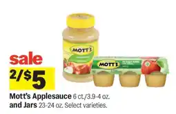 Meijer Mott's Applesauce offer