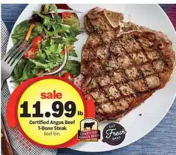 Meijer Certified Angus Beef T-Bone Steak offer