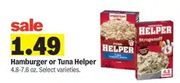 Meijer Hamburger or Tuna Helper offer