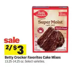 Meijer Betty Crocker Favorites Cake Mixes offer