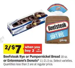 Meijer Beefsteak Rye or Pumpernickel Bread or Entenmann’s Donuts offer