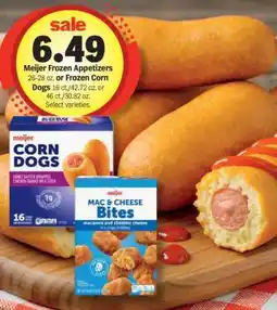 Meijer Meijer Frozen Appetizers or Frozen Corn Dogs offer