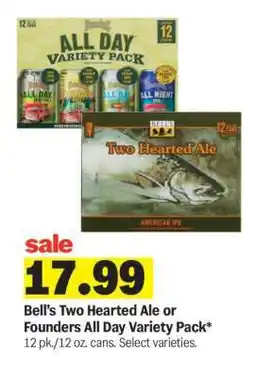 Meijer Bell’s Two Hearted Ale or Founders All Day Variety Pack offer