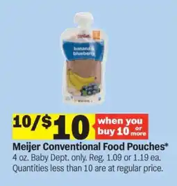 Meijer Meijer Conventional Food Pouches offer