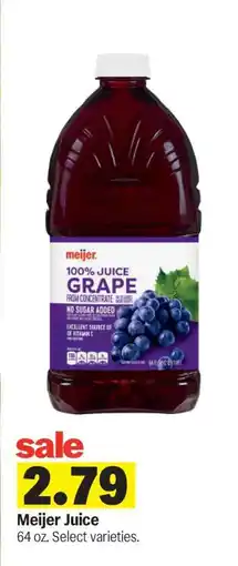 Meijer Meijer Juice offer