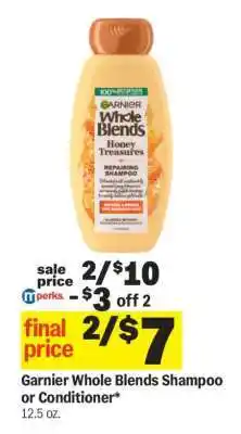 Meijer Garnier Whole Blends Shampoo or Conditioner offer