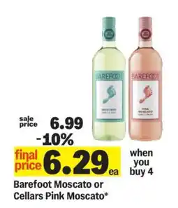 Meijer Barefoot Moscato or Cellars Pink Moscato offer