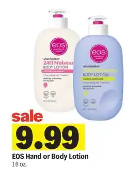 Meijer EOS Hand or Body Lotion offer