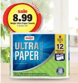 Meijer Meijer Ultra Paper Towels offer