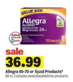 Meijer Allegra 60-70 or Xyzal Products offer