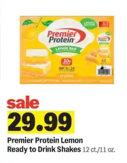 Meijer Premier Protein Lemon Ready to Drink Shakes offer