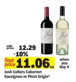 Meijer Josh Cellars Cabernet Sauvignon or Pinot Grigio offer