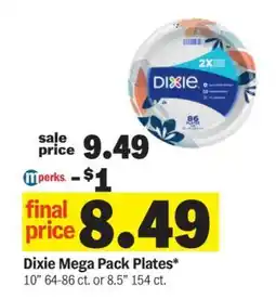 Meijer Dixie Mega Pack Plates offer