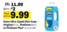 Meijer Dawn Ultra Liquid Dish Soap offer