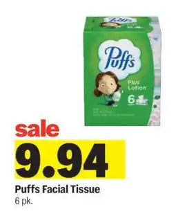 Meijer Puffs Facial Tissue offer