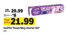 Meijer Swiffer Powermop Starter Kit offer
