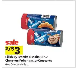 Meijer Pillsbury Grands Biscuits, Cinnamon Rolls or Crescents offer
