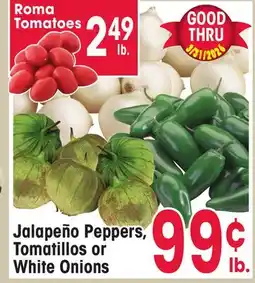 Jewel-Osco Jalapeño Peppers, Tomatillos or White Onions offer