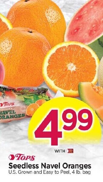 Tops Seedless Navel Oranges offer