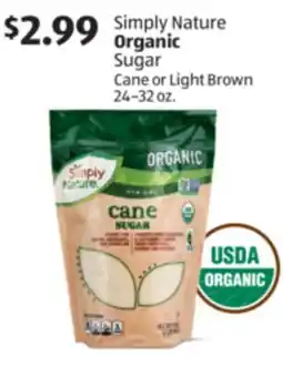Aldi Simply Nature Organic Sugar offer