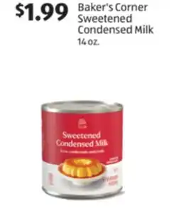 Aldi Baker's Corner Sweetened Condensed Milk offer