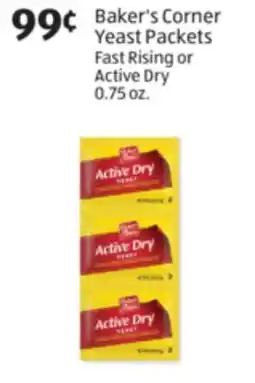 Aldi Baker's Corner Yeast Packets offer
