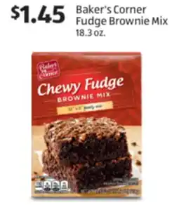 Aldi Baker's Corner Fudge Brownie Mix offer