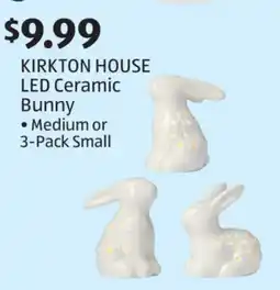 Aldi KIRKTON HOUSE LED Ceramic Bunny offer
