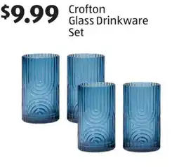 Aldi Crofton Glass Drinkware Set offer