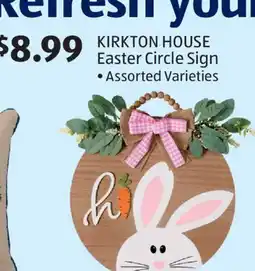 Aldi KIRKTON HOUSE Easter Circle Sign offer