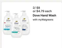 Walgreens Dove Hand Wash offer
